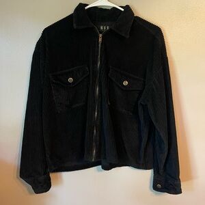 Vintage Rue21 Black Corduroy Shacket
